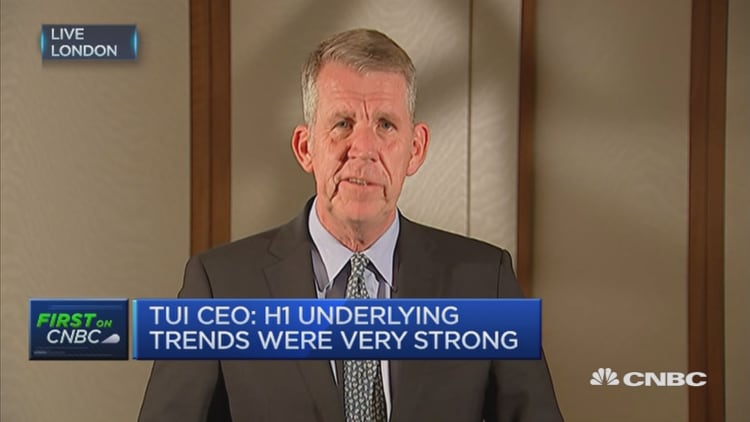 TUI Group CEO: H1 underlying trends were very strong