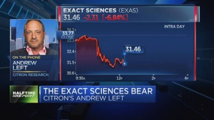 Short-seller's bear debate on Exact Sciences