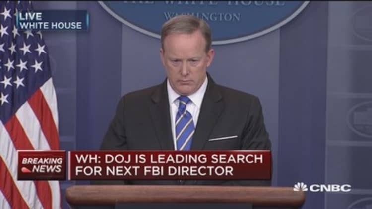 WH: DOJ is leading search for next FBI Director 