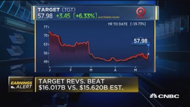 Target beats on top and bottom lines
