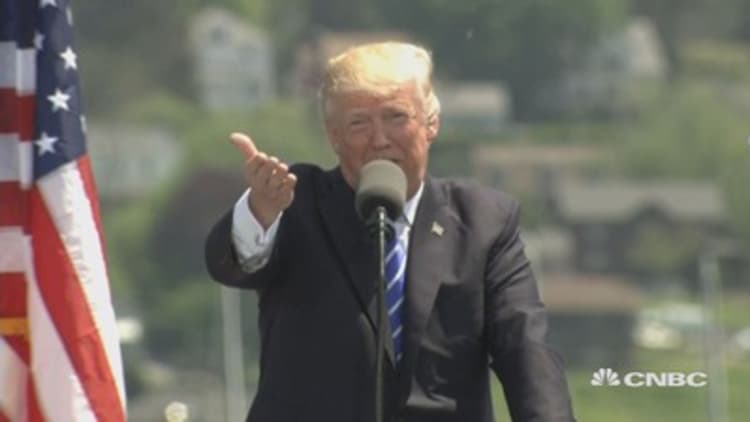Trump to Coast Guard grads: 'No politician in history' has been treated worse than me