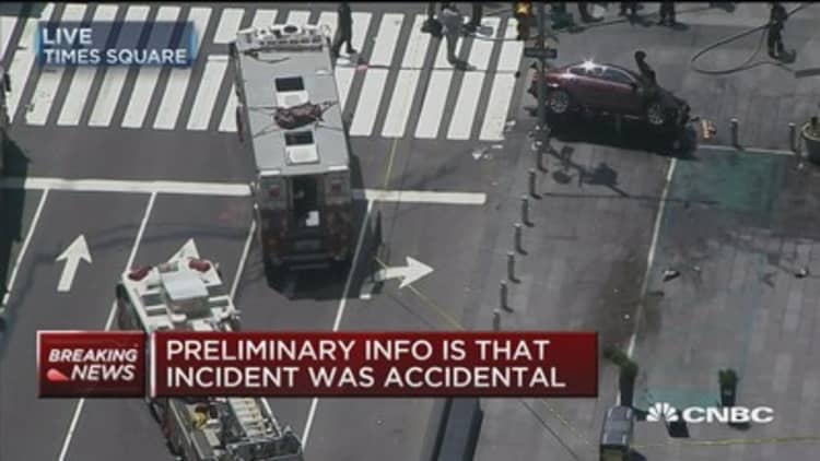 Preliminary info says Times Square incident was accidental