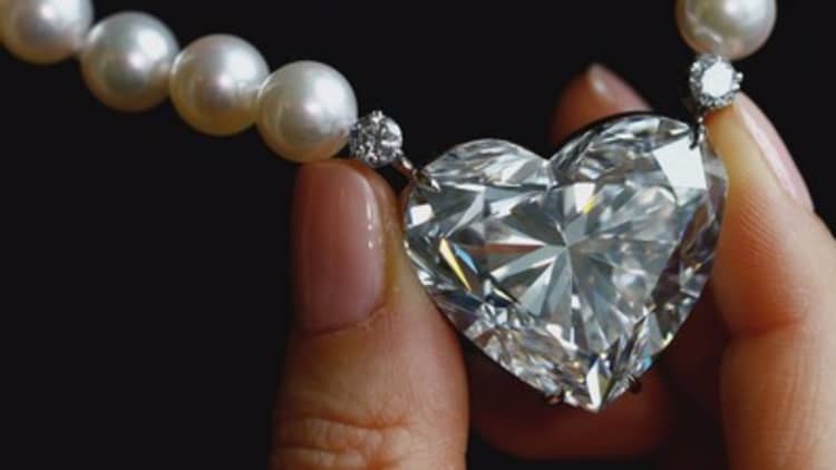 This heart-shaped diamond just sold for over $13-million dollars