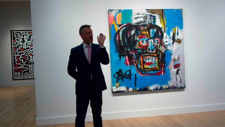 Basquiat painting scores record $110.5M at auction