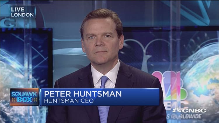 Huntsman CEO: Now is the opportune time for Clariant tie-up