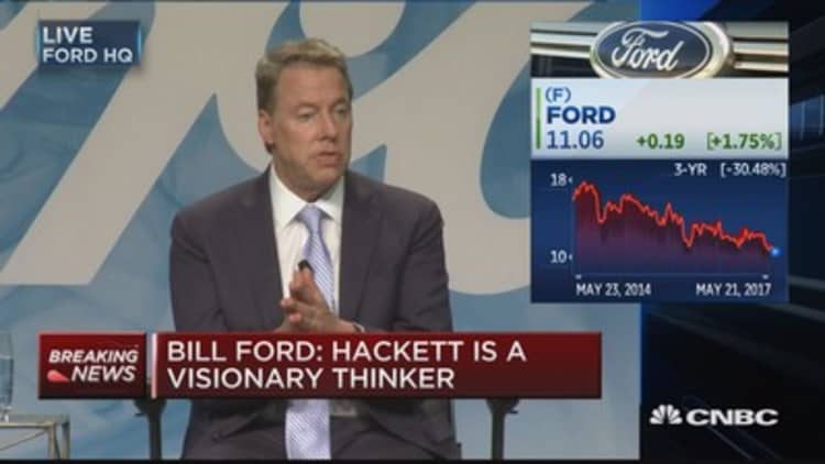 Bill Ford: Hackett will continue to transform company culture