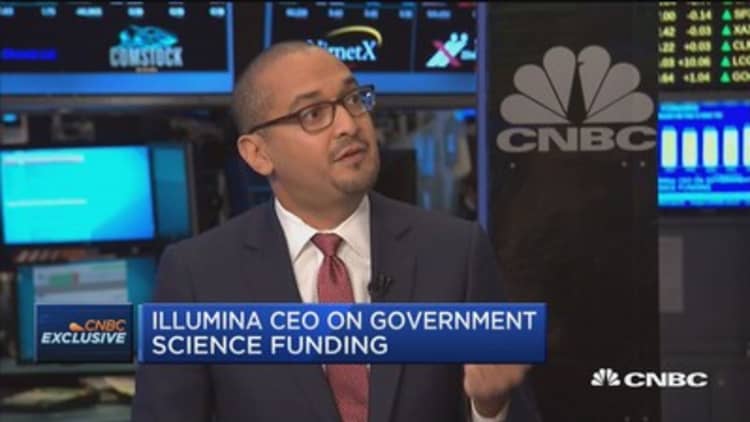 Illumina CEO: When you invest in health research you actually create jobs 