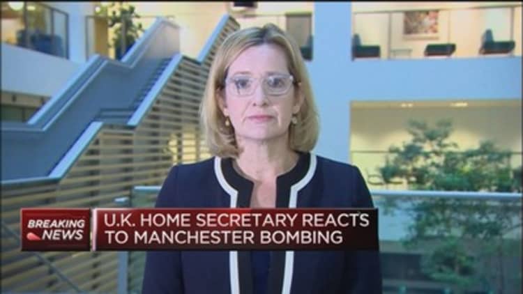 A ‘barbaric attack’ seen in Manchester: UK Home Secretary