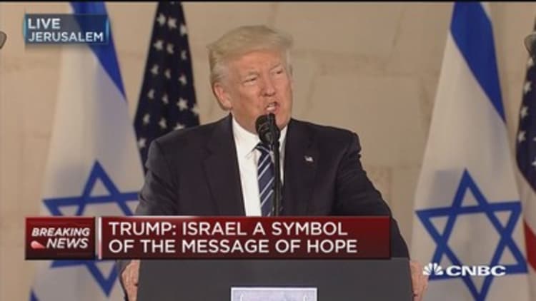 Trump: Israel a symbol of the message of hope