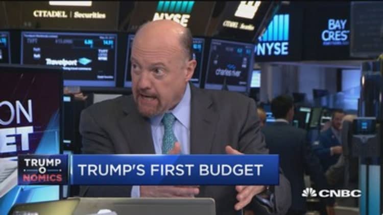WH budget 'doesn't jive with reality': Jim Cramer