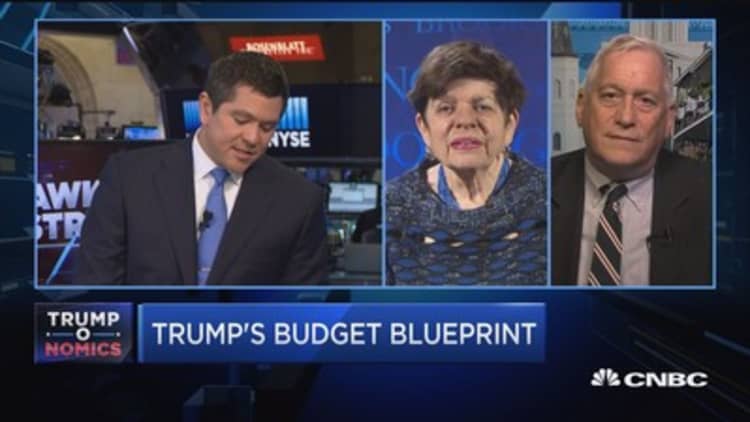 Former Fed No. 2 Rivlin calls Trump's budget assumptions of 3% growth 'very optimistic'