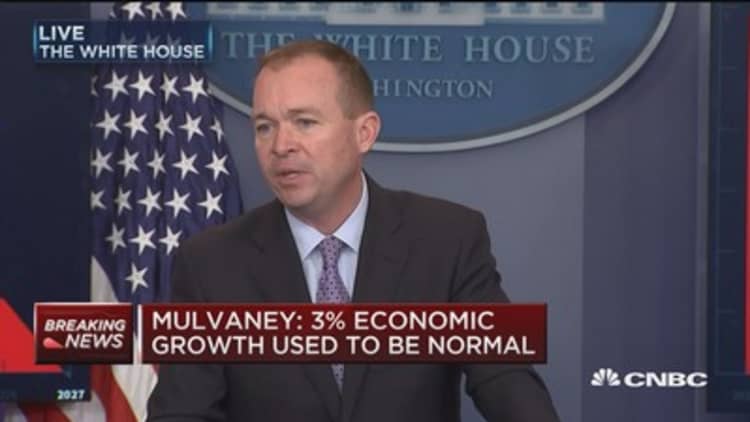 OMB Director: 3% growth is not too optimistic