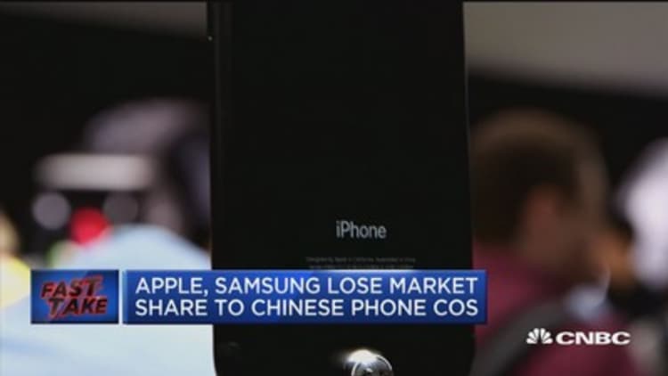 Apple, Samsung lose market share to Chinese phone makers