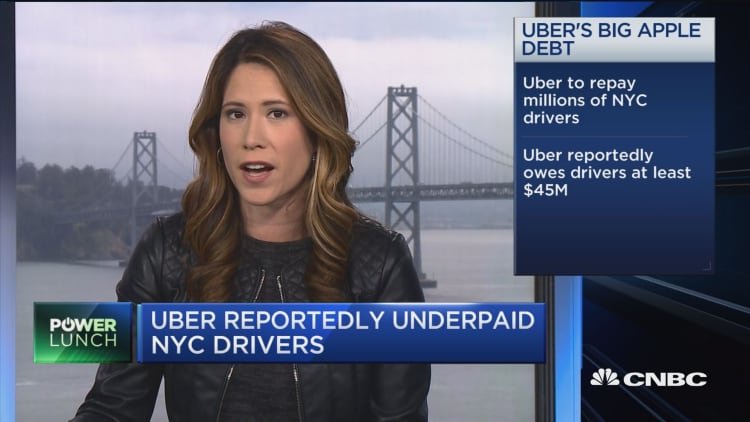 Uber reportedly underpaid NYC drivers