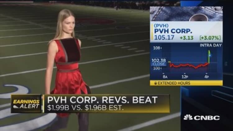 PVH Corp. beats bottom line