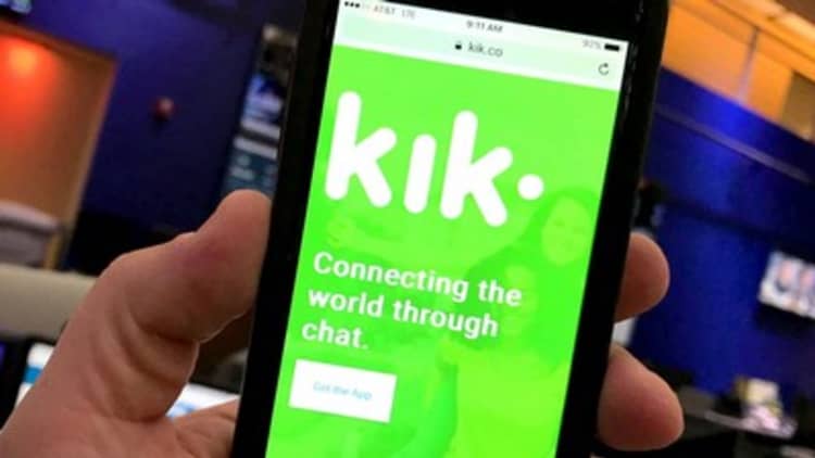 As bitcoin prices soar, messaging app Kik launches cryptocurrency payment service