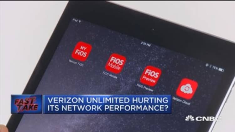 Verizon unlimited hurting its network performance?