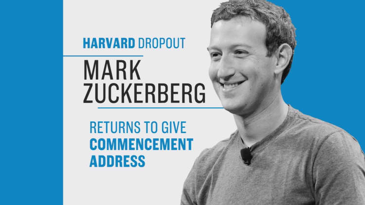 Facebook's Mark Zuckerberg delivers Harvard graduation speech