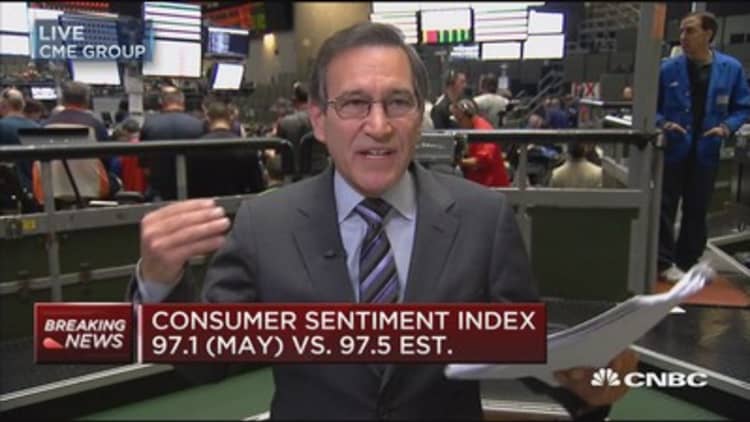 Consumer sentiment index at 97.1 in May