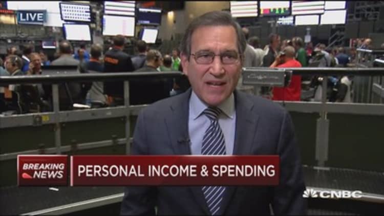 April personal income and personal spending both up 0.4%