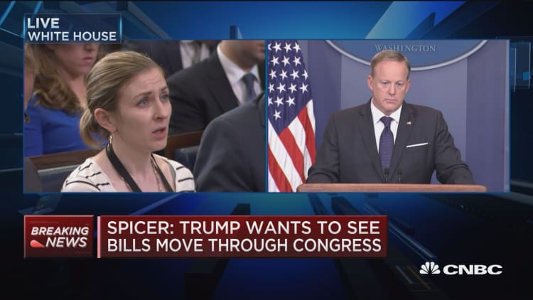 Spicer: Trump gets frustrated when fake stories get published