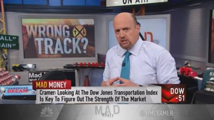 Cramer explains how the Dow Jones Transports are blocking a major rally