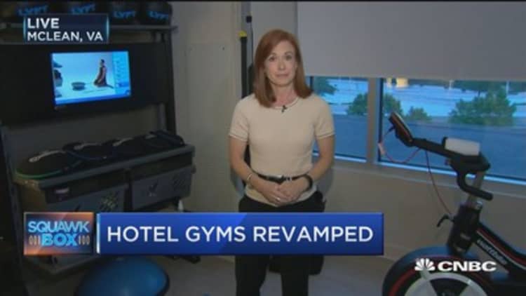 Check out Hilton's new line of fitness hotel rooms