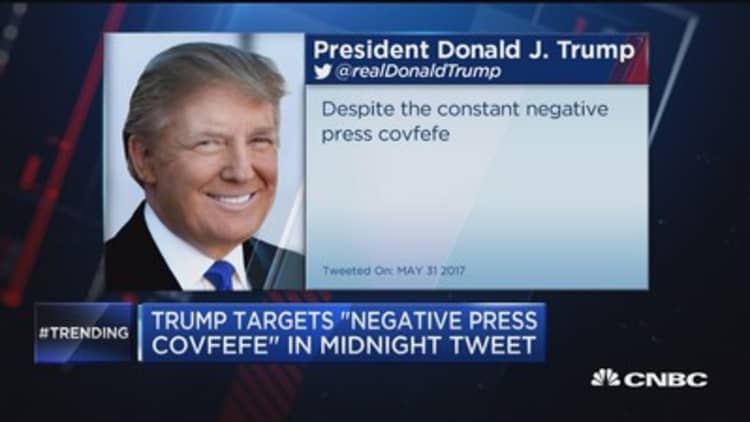 Trump's "covfefe" tweet goes viral