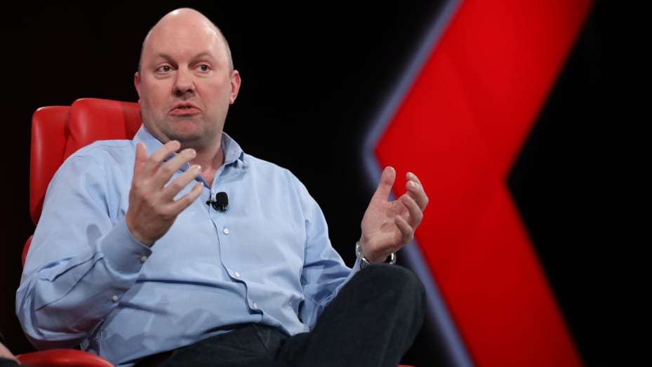 Marc Andreessen speaking at the 2017 ReCode Conference on May 30, 2017.