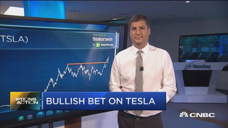 Why one trader is making a big bet on Tesla