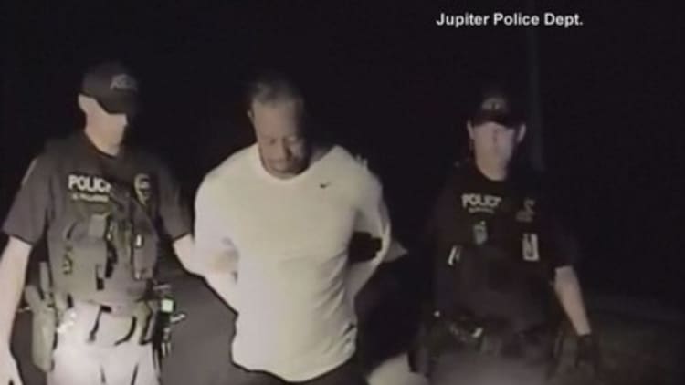 Dashcam video from Tiger Woods DUI arrest released