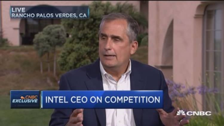 Intel CEO: Growth areas are growing double digits