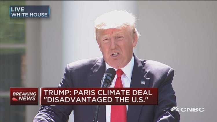Trump: Paris accord very unfair to the US