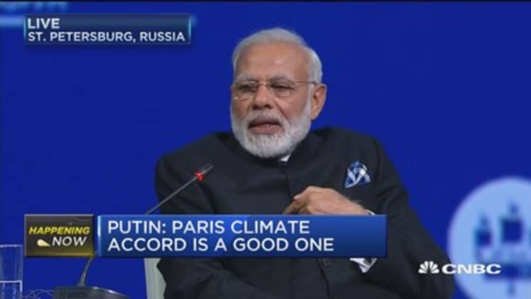 India's PM Mody: We do not have the right to exploit nature