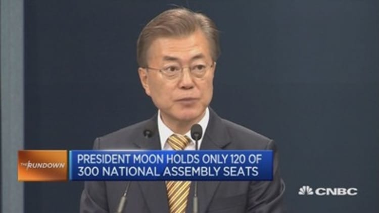 South Korea's Moon faces challenges