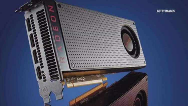 AMD shares are surging with bitcoin because digital currency 'miners' need its graphics cards