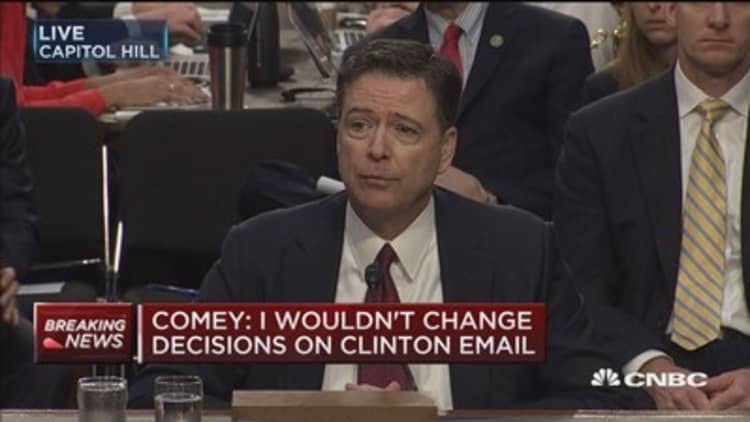 Comey: President was not under investigation at the time of firing
