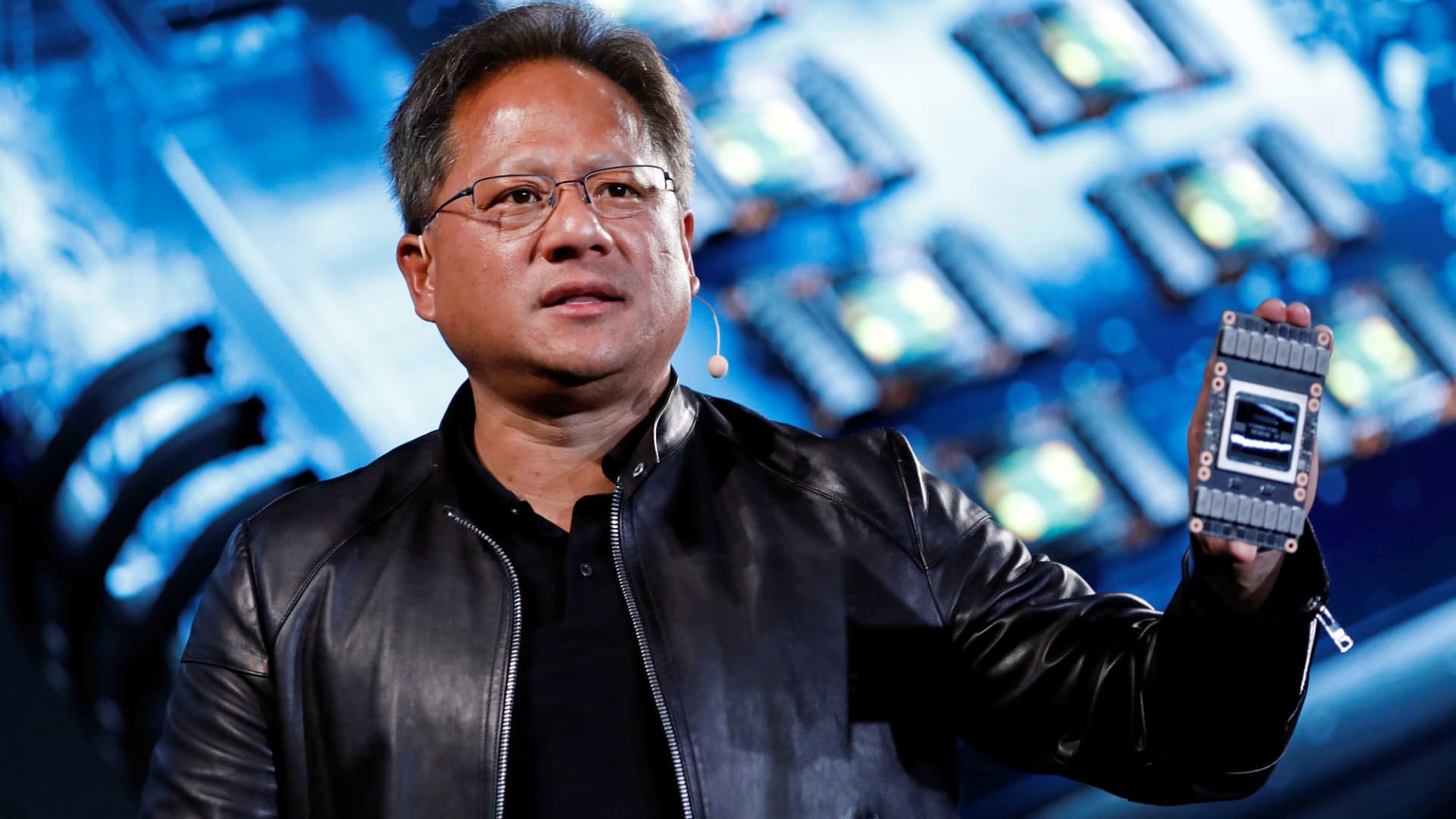 Nvidia shares spike 18% on huge forecast beat driven by A.I. chip demand