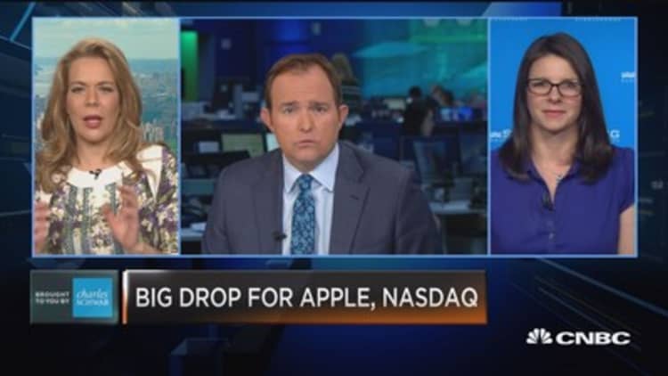 Trading Nation: Big drop for Apple, NASDAQ