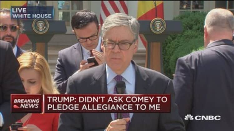 Trump 100% willing to testify under oath on Comey meeting