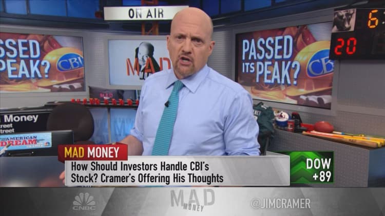 Cramer sifts through CB&I's mess to find what's pushing the Trump stock lower