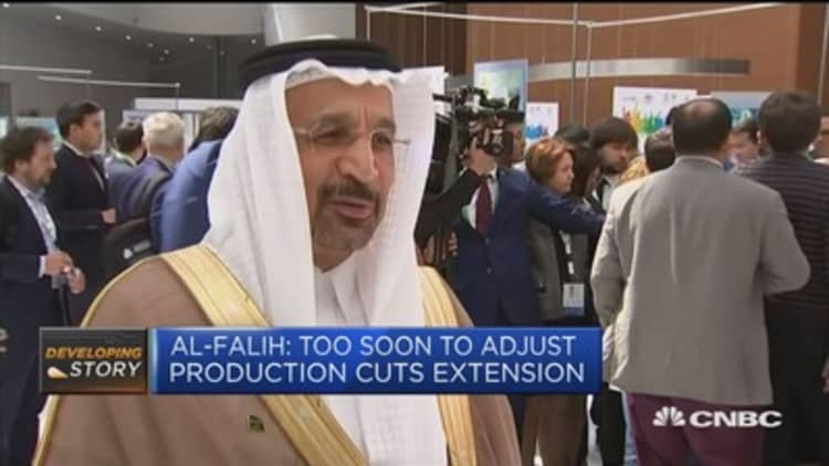 Saudi Energy Min: Too soon to adjust production cuts extension