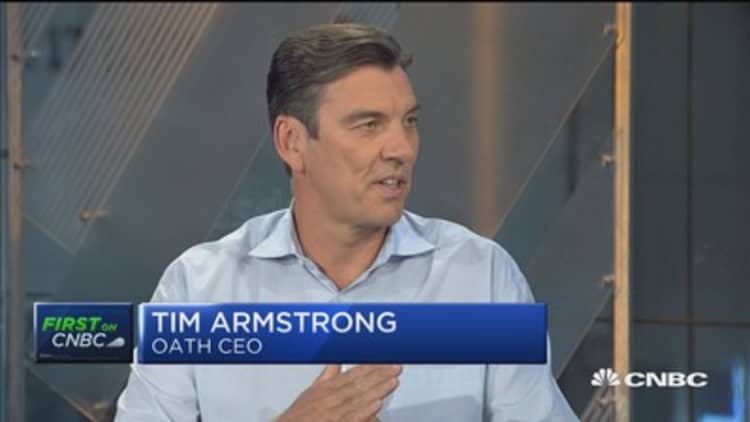 Tim Armstrong takes 'Oath' of office as CEO