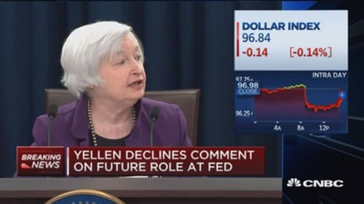 Yellen: Conditions are in place for inflation to move up