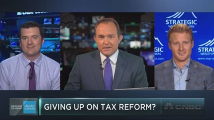 Have stocks given up on tax reform?