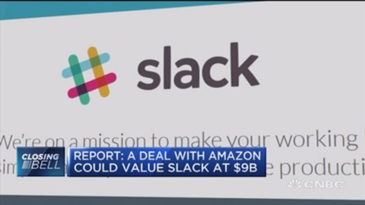 Report: A deal with Amazon could value Slack at $9B