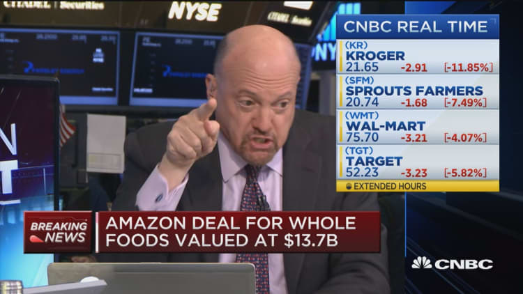 Oh, my Amazon's going to have drone fields on the ceiling: Cramer