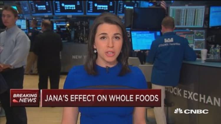 Jana's effect on Whole Foods