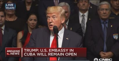 Trump: Cuba change coming in "very near future"