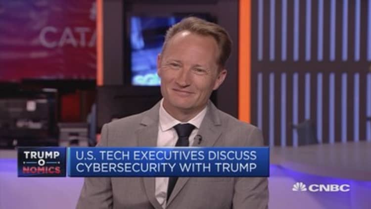 US tech executives discuss cyber-security with Trump